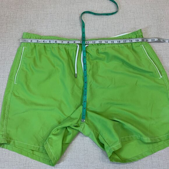 Bugatchi Uomo Swim Shorts Mens XL Extra Large Peapod Green Stretch Waist Trunks - Picture 4 of 9